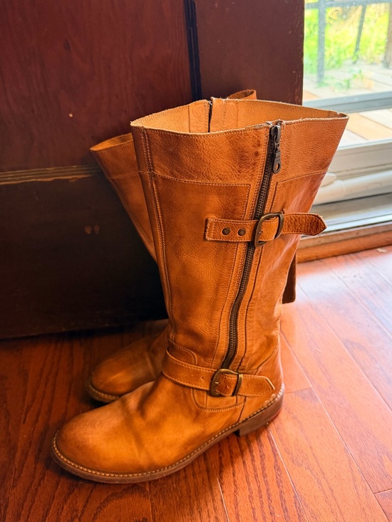 Bed Stu Shoes - 10 Bed Stu Gogo Lug Boot Tan Wide Calf